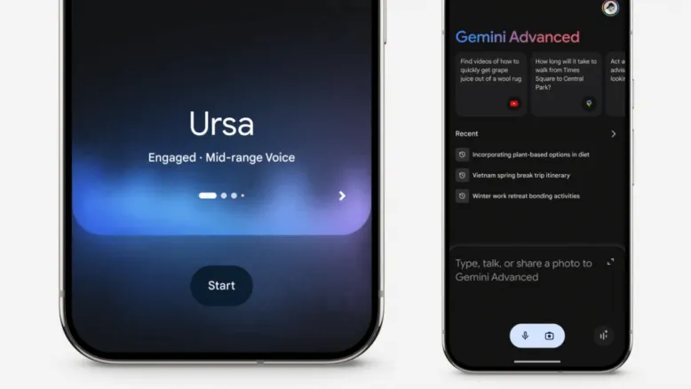 Gemini Advanced Google Live funkcia